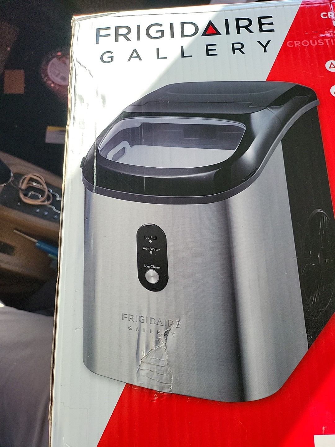 Frigidaire 33 lbs Capacity Nugget Ice Maker, Stainless Steel NEW EFIC214-GRAY gallery
