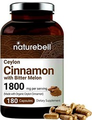 Ceylon Cinnamon Capsules (Made with Organic Sri Lanka Ceylon Cinnamon and Bitter