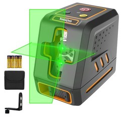 -Leveling Cross Line Laser Level 100ft/30 meters Range,10-level Brightness ad…