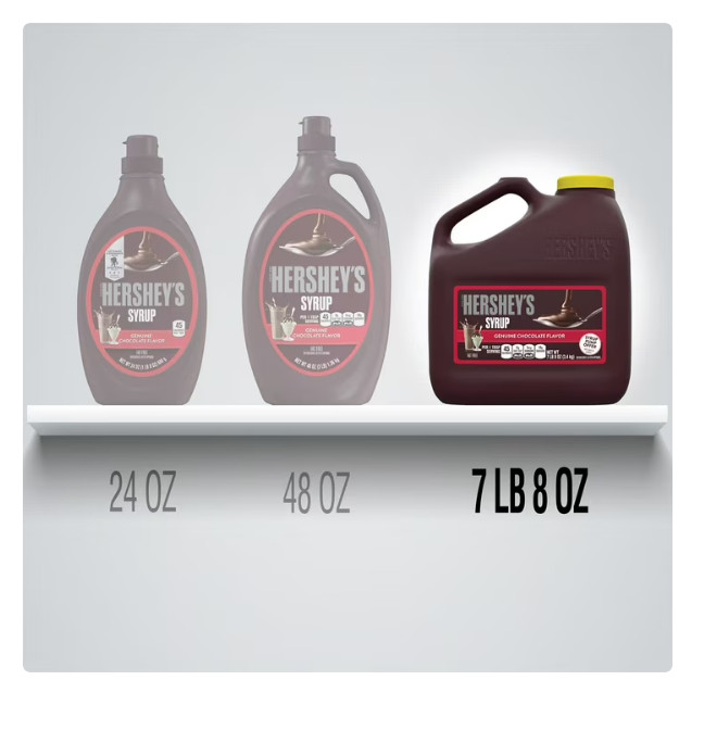 Hershey's Chocolate Flavored Syrup, Bulk Jug 7 lb 8 oz gallery