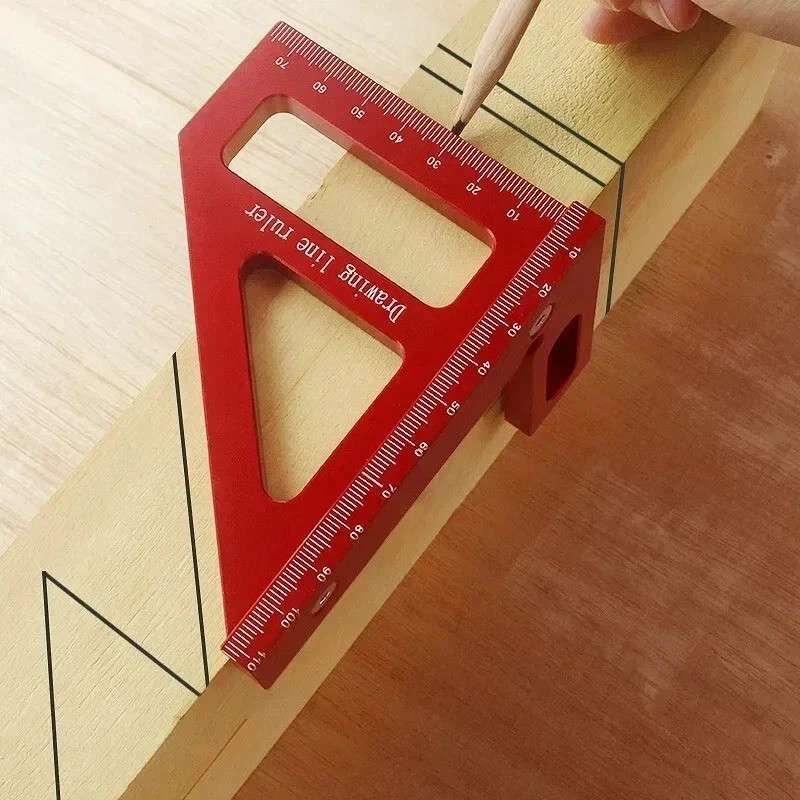 Woodworking Square Protractor Aluminum Alloy Miter Triangle Ruler High Precision gallery