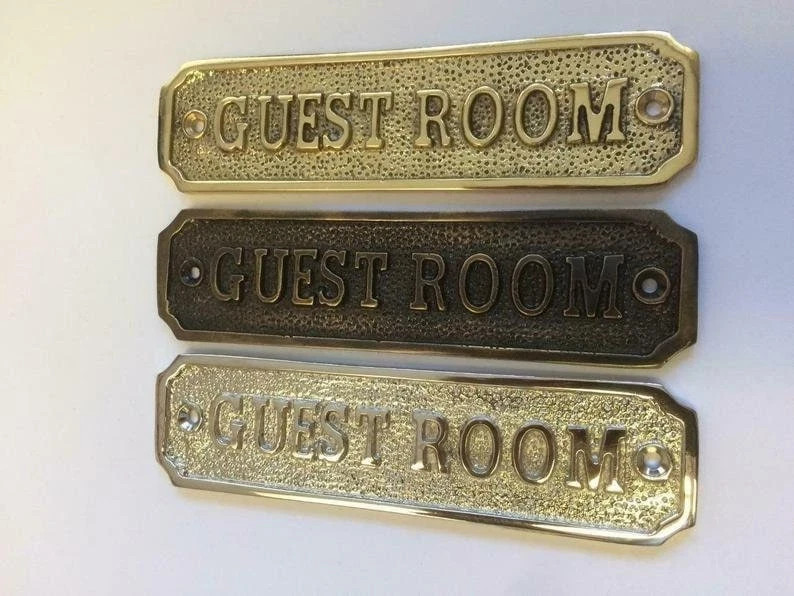 Customized Cast brass custom door signs - Personalized plaques - Outdoor plaques gallery