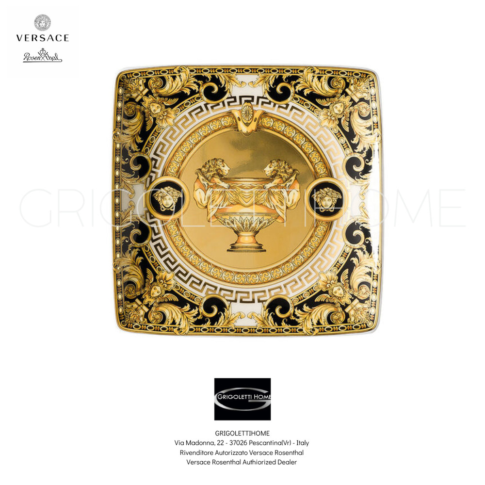 Versace Rosenthal - Prestige Gala - Flat Square Cup cm 12 x 12 / in 4.72