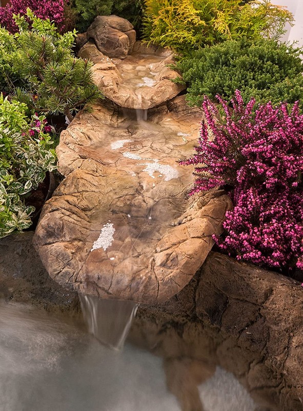 Water Element Waterfall Garden Pond Bachlaufschalen Set, 53 1/8x19 11/16in gallery