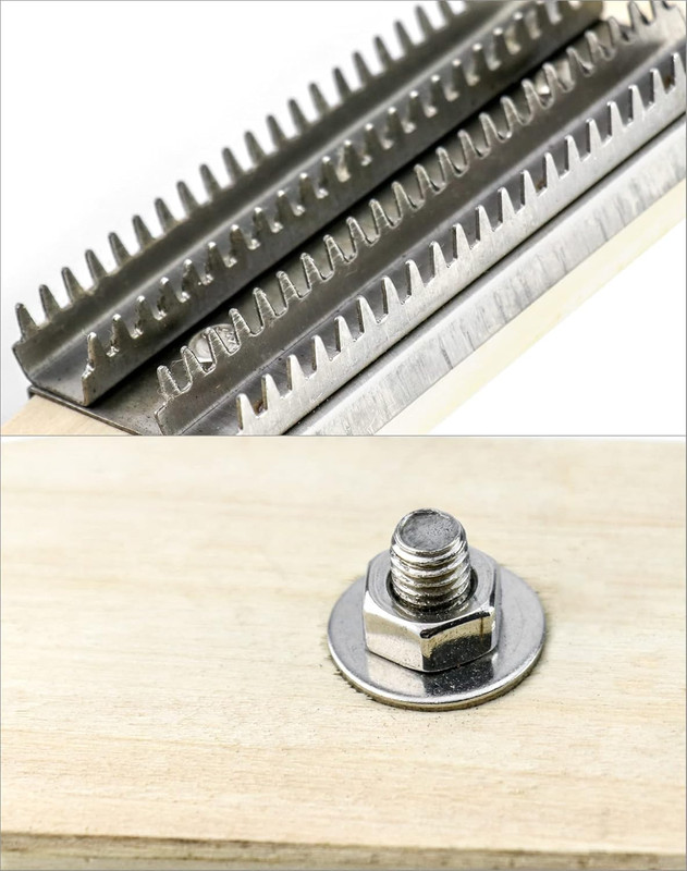 Buffing Wheel Rake, 15" Polishing Rake with Wooden Handle and Stainless Steel He gallery