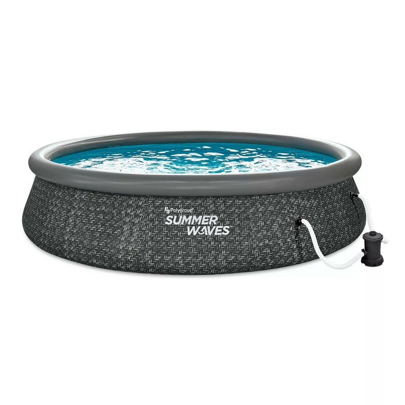 ✅ Summer Waves 14 x 3 Ft Above Ground Swimming Pool with Pump and Ladder ✅ gallery