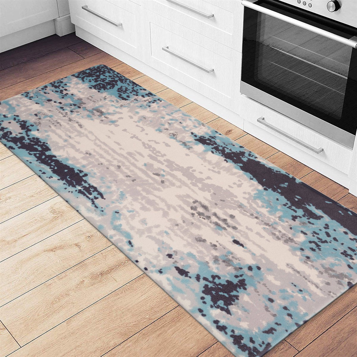 Rugshop Kitchen Runner Mat Modern Abstract Anti Fatigue Standing Bath Mats 18x47 gallery