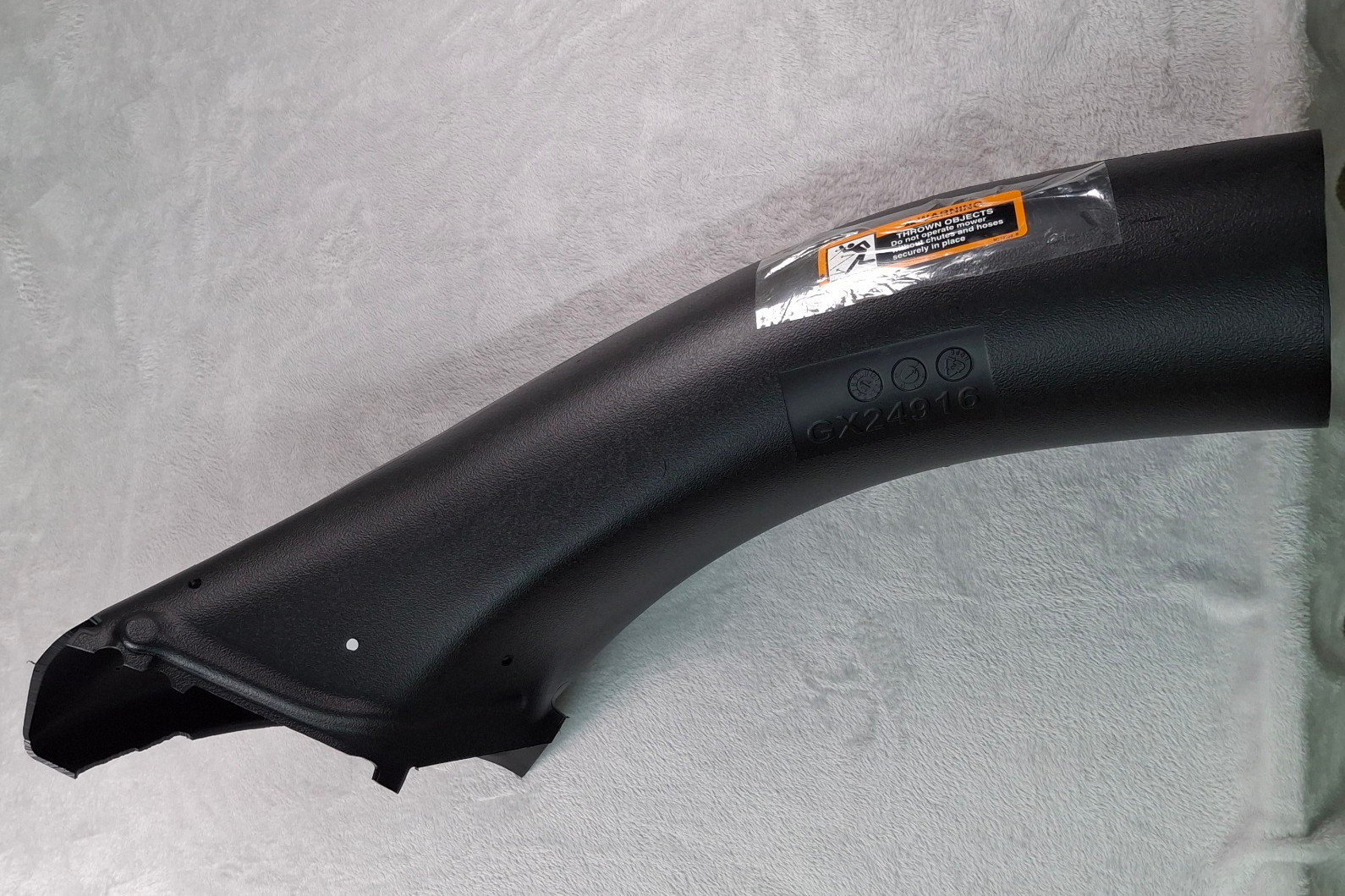 John Deere GX24916 Lower Bagger Chute BUC11342 Z300 Series 42 48 54 Deck OEM gallery