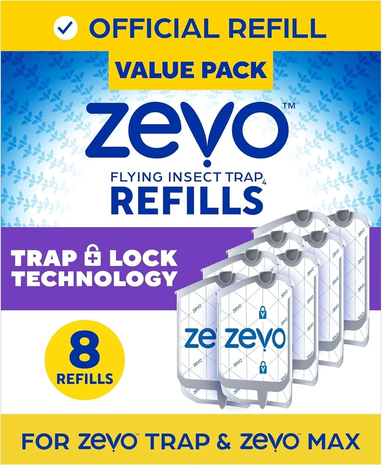Zevo Flying Insect Trap Refill Cartridges -Easy to Use (8 Refill Cartridges) gallery