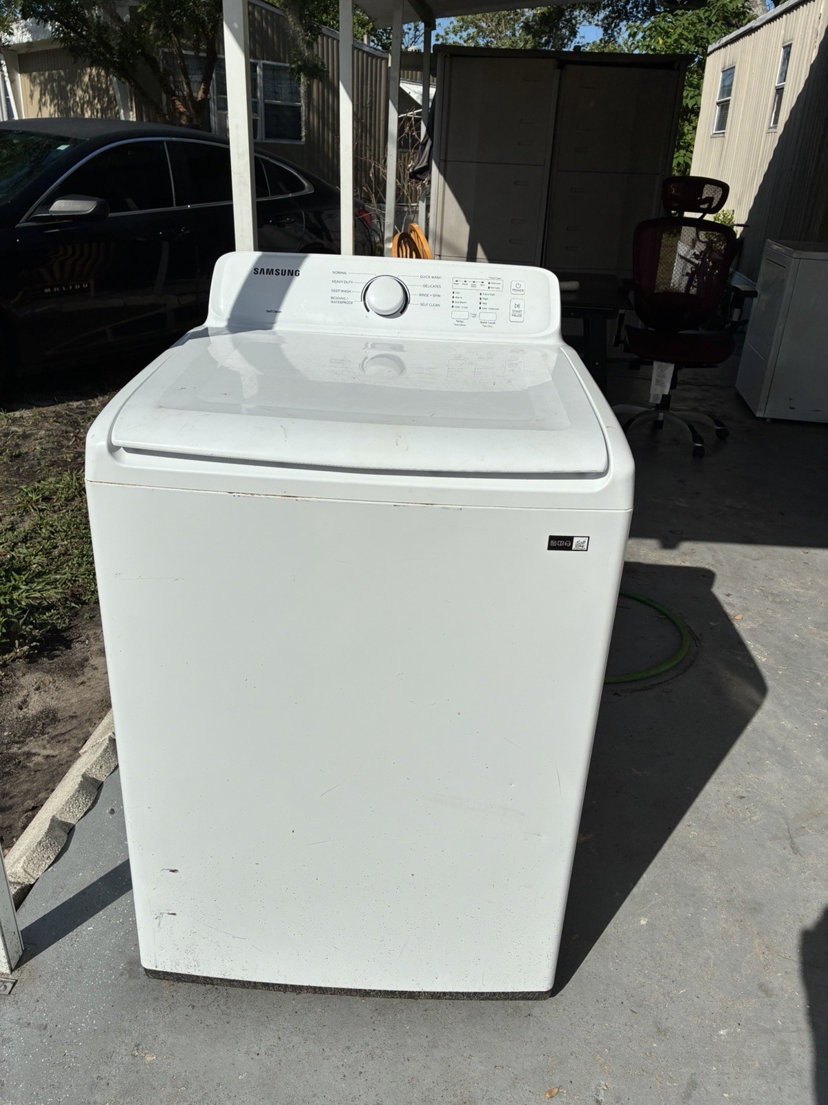 Samsung White Top-Loading Washing Machine, Kenmore dryer gallery