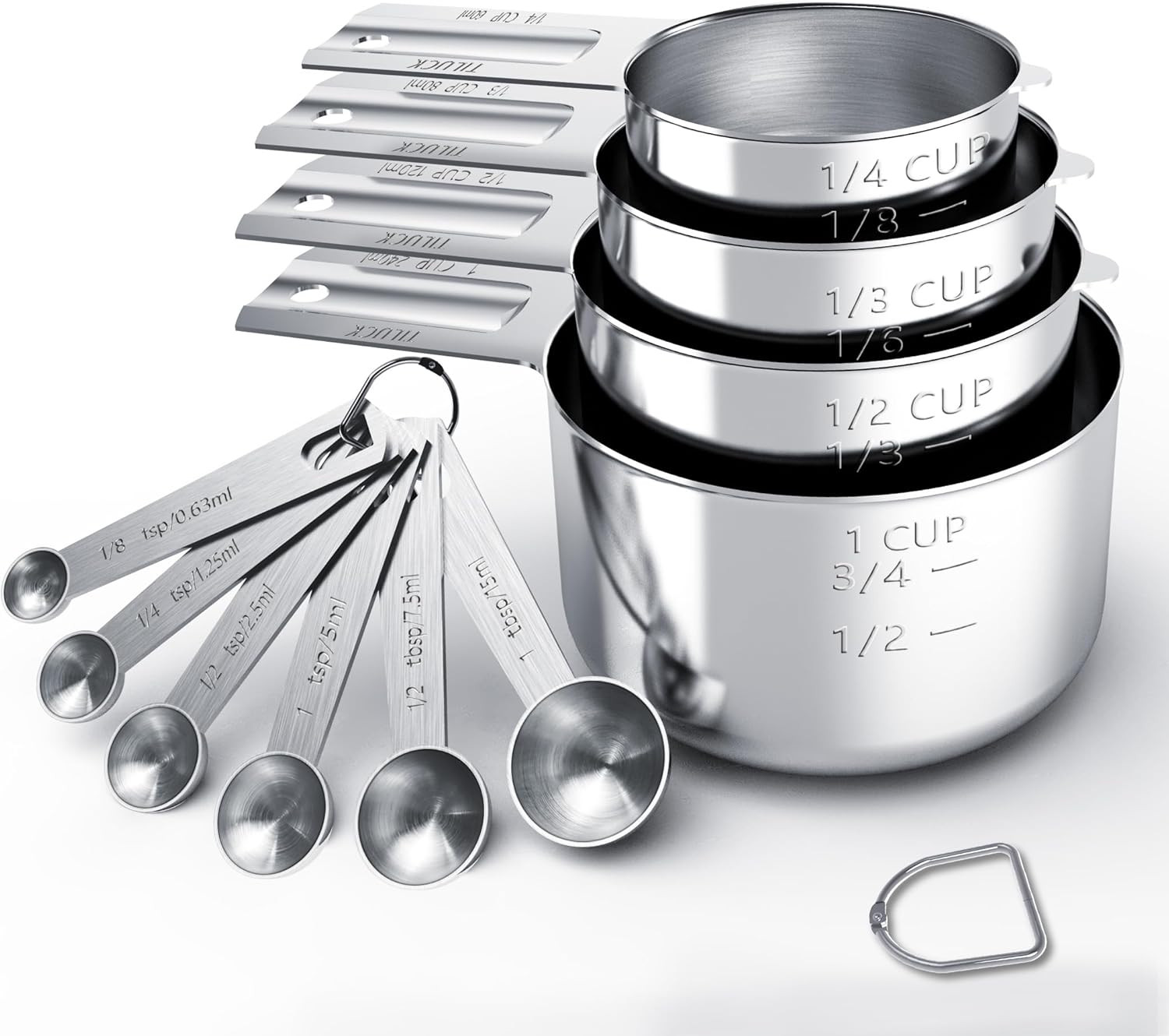 Stainless Steel Measuring Cups & Spoons Set, Cups & Spoons, Gadgets for Cooking gallery