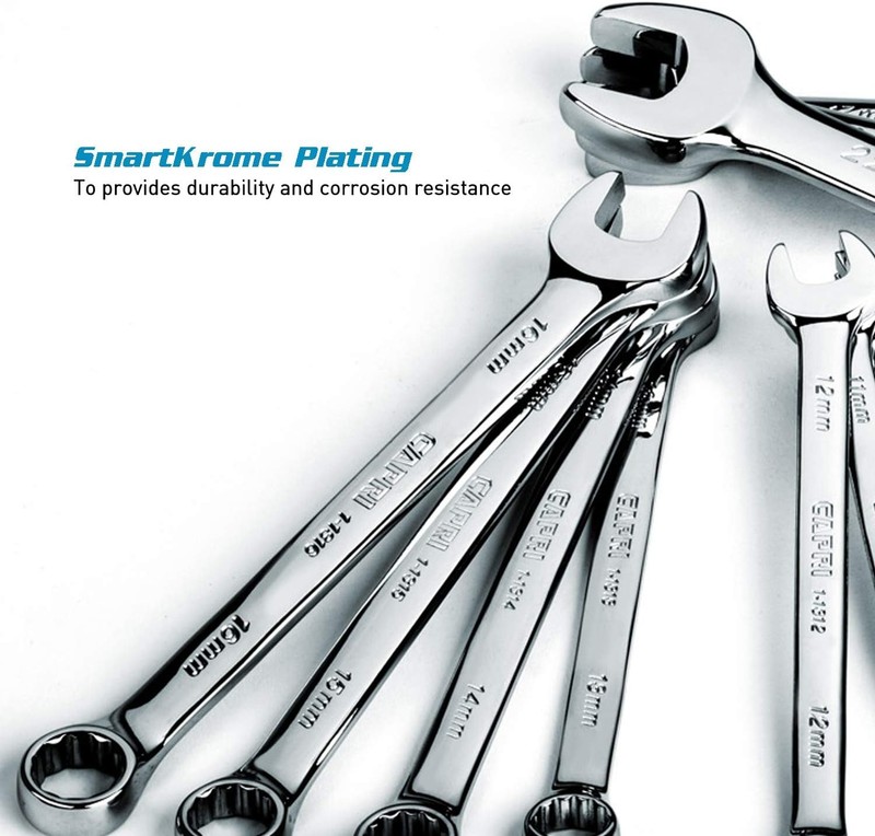 Capri Tools Combination Wrench Set with The Mechanic's Tray, Metric 6 to 24 mm gallery