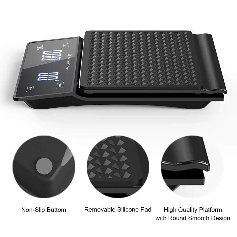 Kitchen Tools Coffee Scale with Timer Digital Multifunction Weighing Scale 3Kg/0 gallery