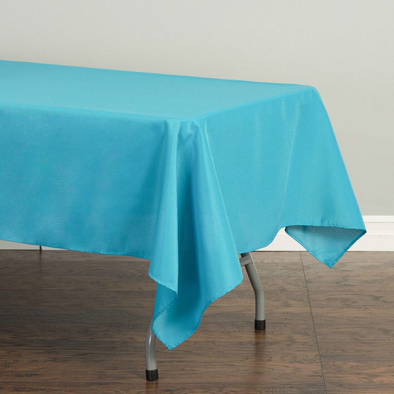 60 x 126 in. Rectangular Polyester Tablecloths for 8 ft. Tables Banquet Party gallery