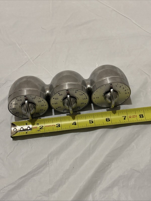 Bengt Ek Design triple mechanical timer made of polished aluminum Tested gallery