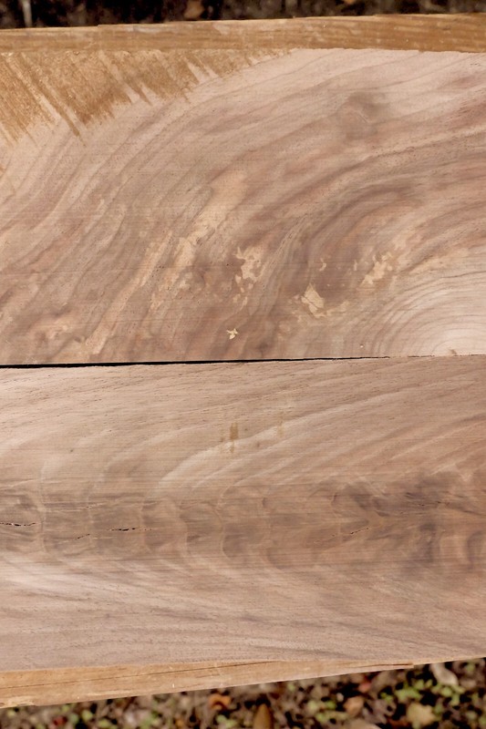 AGED EASTERN BLACK WALNUT CROTCH 2 BOARDS 17X5.5X.94 inches each gallery