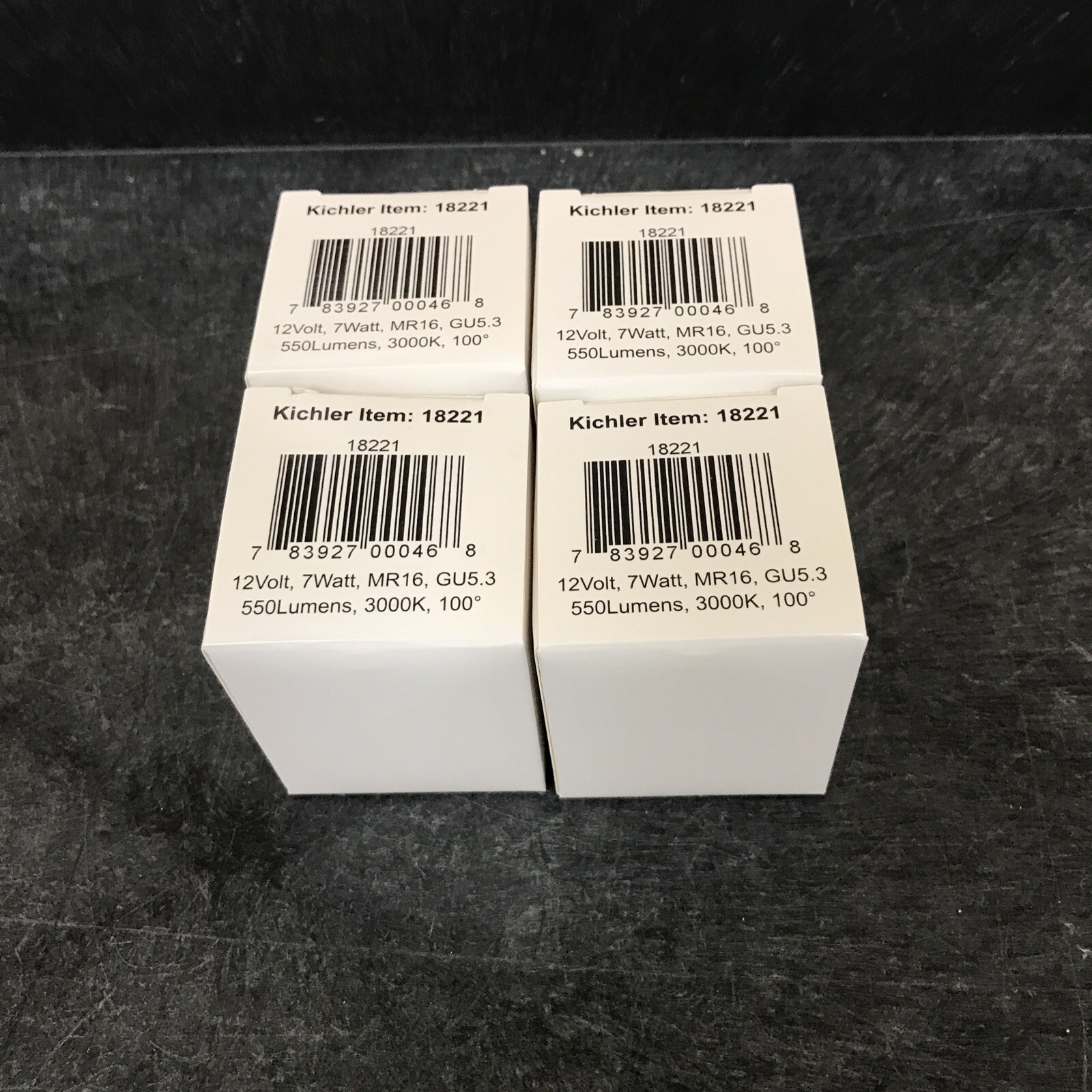 4 Pack Kichler CS LED Lamp 550LM 100Deg 30K, White - 18221 gallery