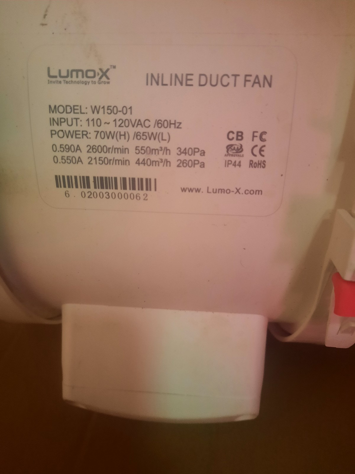 6" Inline Duct Fan This Thing Is Almost Like New I Only Had This One As A Backup gallery