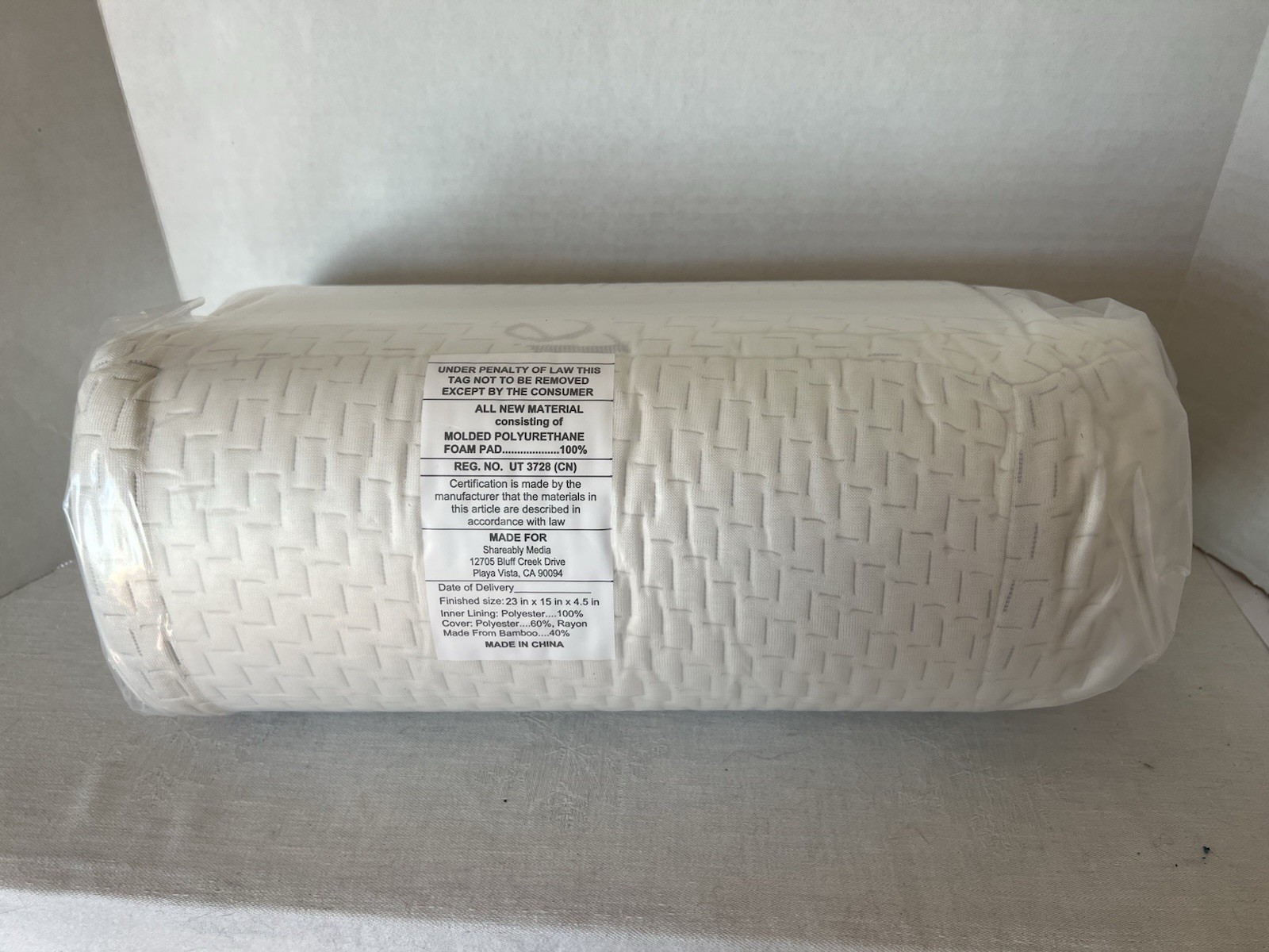 Dosaze Contoured OrthopedicPillow New Sealed 23" x 15" gallery