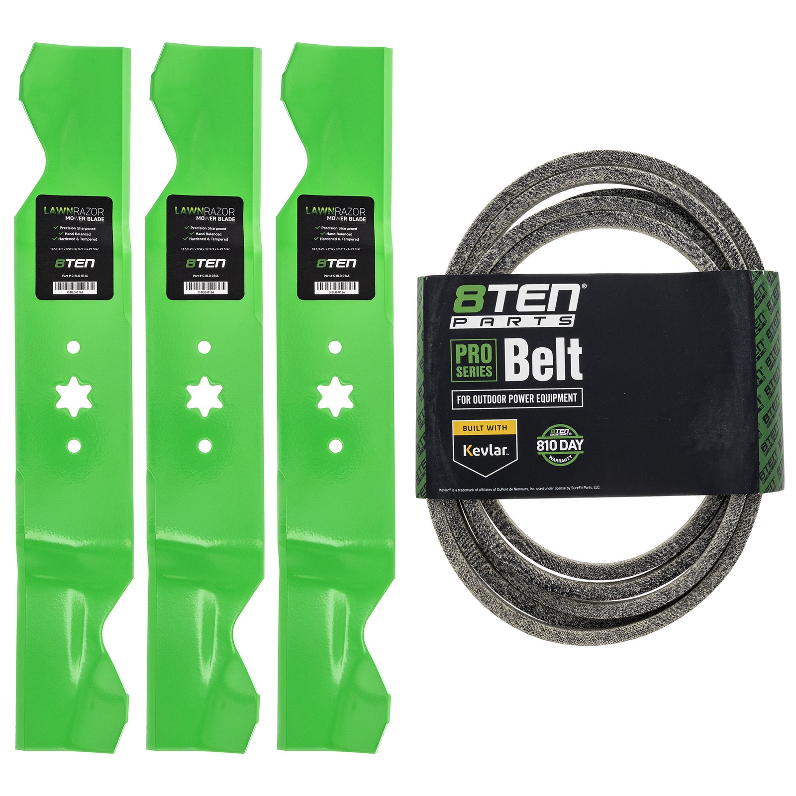 8TEN Deck Kit Blade Belt for Cub Cadet RZT54 MTD ZTL54 Z6600 54 Inch gallery