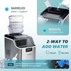 EUHOMY Ice Cube Maker 45Lbs/Day 24 Pcs 13 Mins Silver gallery