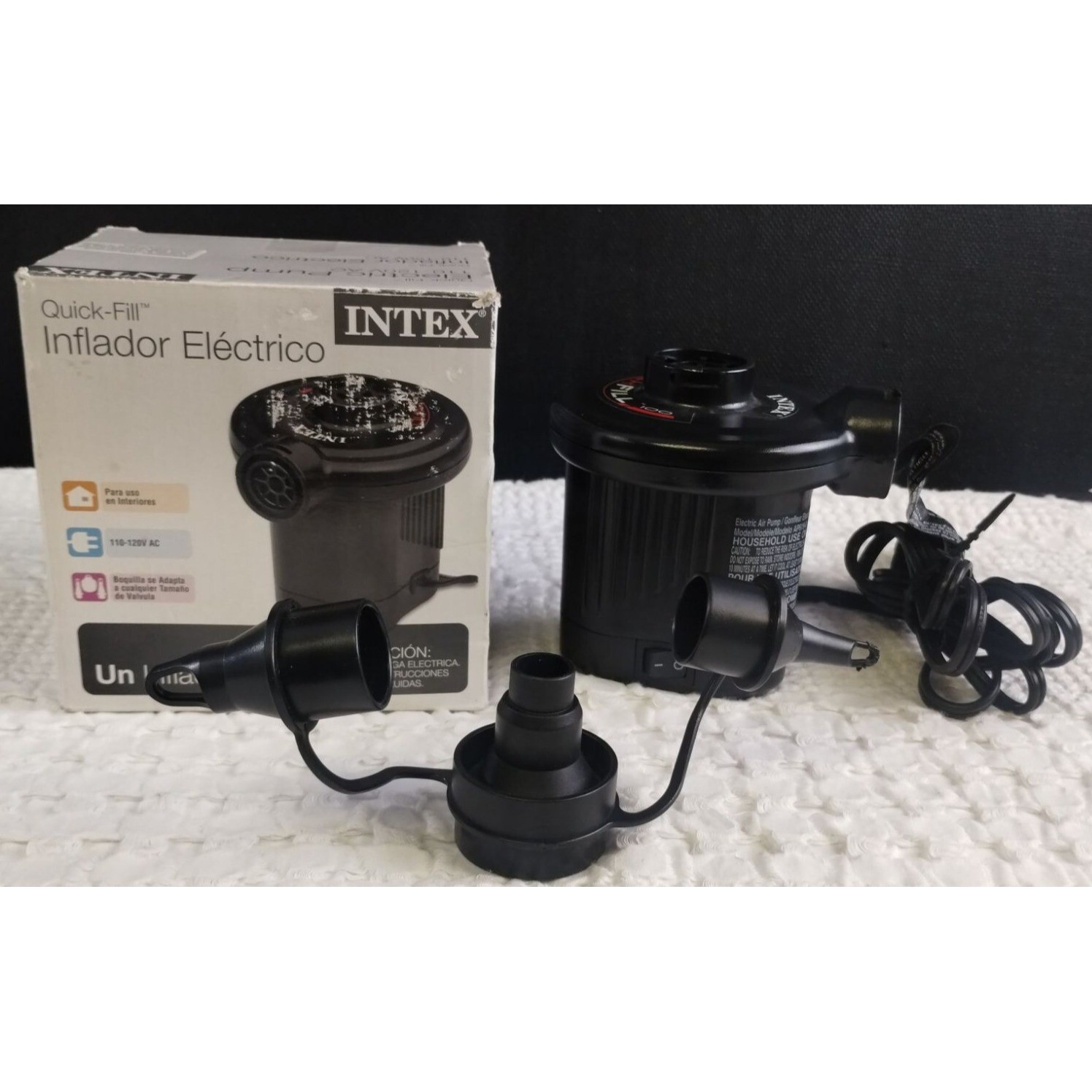 Intex Quick Fill Black Electronic/Electric Pump SKU 2664 gallery