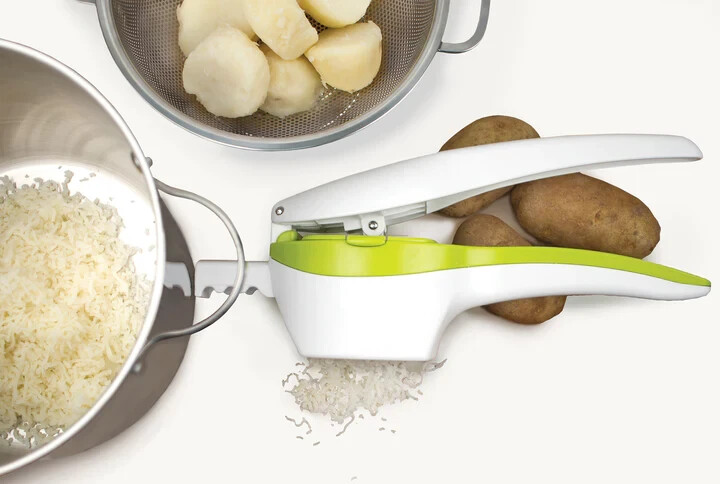 Potato Ricer - White & Green Includes Medium & Coarse Plates Home & Kitchen gallery