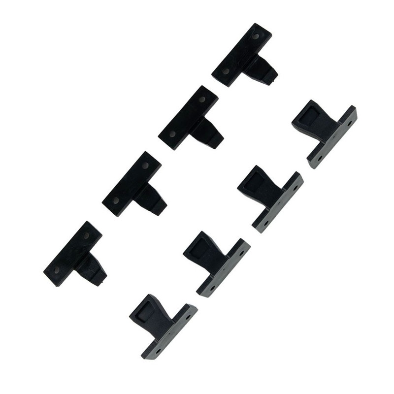 4 X Push In Fittings Press Fit Panel Clips Kitchen Plinth Fasteners ABS Plastic gallery