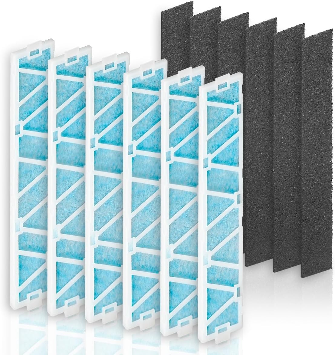 6-Pack MAC-408FT-E Replacement Filter and 6-Pack Carbon Filter Compatible with M gallery