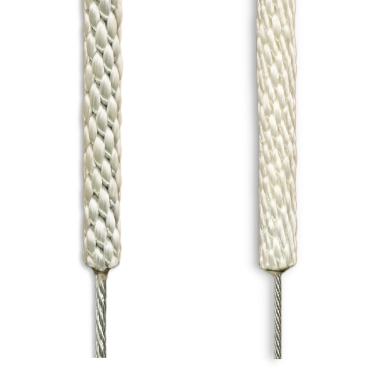 WIRE CENTER FLAGPOLE ROPE Replacement halyard braided Polyester line White Silve gallery