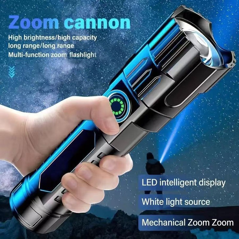 Mini Rechargeable LED Flashlight Tactical Police Super Bright Torch Zoomable Lot gallery
