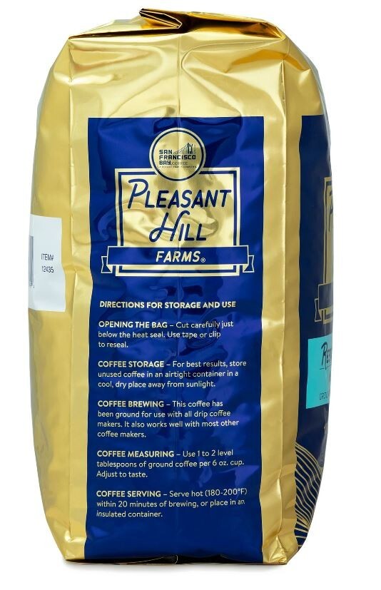 Pleasant Hill Farms Premium Selection Ground Coffee Bland 5 lb. Bag gallery