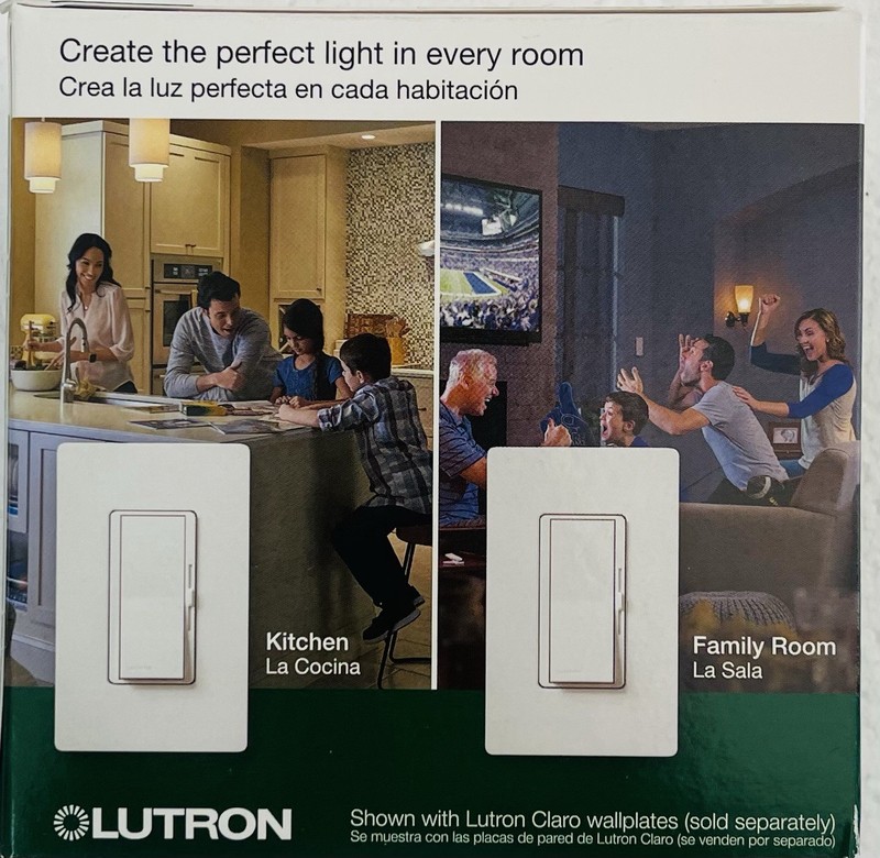 Lutron Diva LED+ Dimmer Switch for Dimmable LED Bulbs (DVCL-153P-WH-2) (2-Pack) gallery