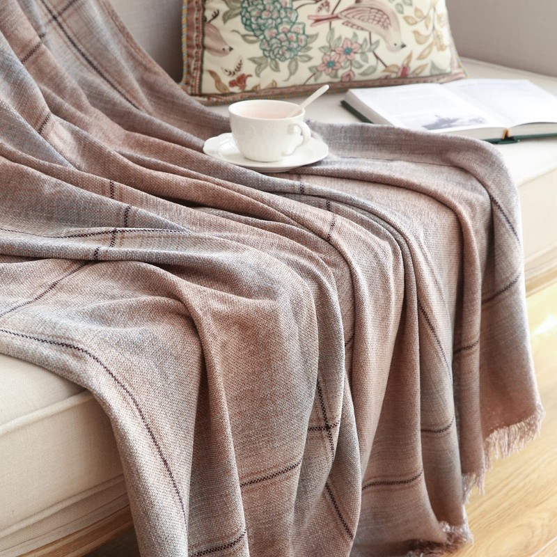 Throw Blanket Knitted Textured Throw Blanket Farmhouse Soft Cozy Warm Couch B... gallery