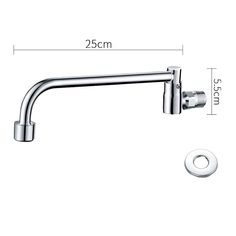 Single Cold Wall Mounted Tap With Swinging Spout For Home And Commercial Use gallery