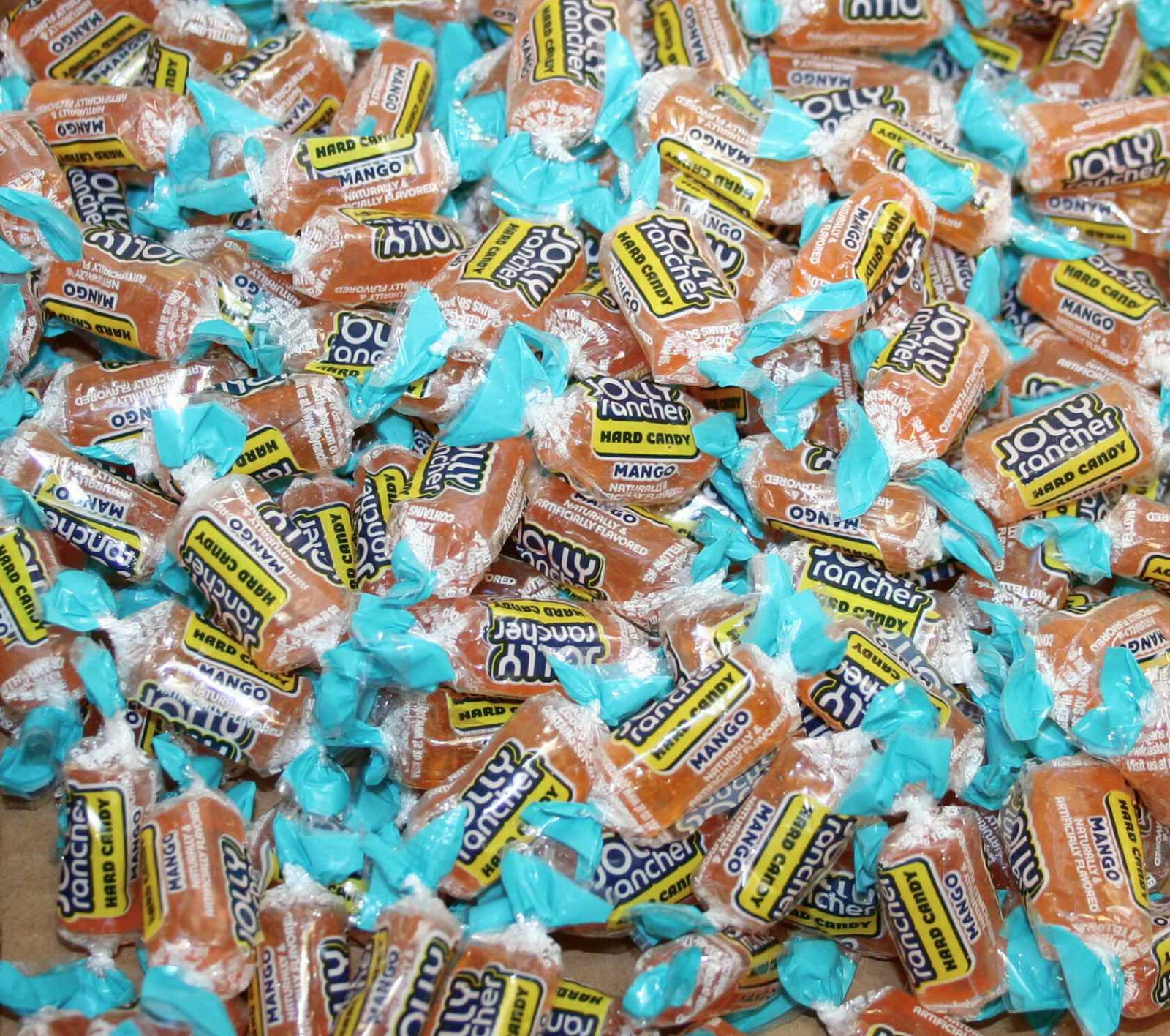 JOLLY RANCHER - MANGO FLAVOR only- 8 POUNDS 128 oz. BULK CANDY- Hard Candy gallery