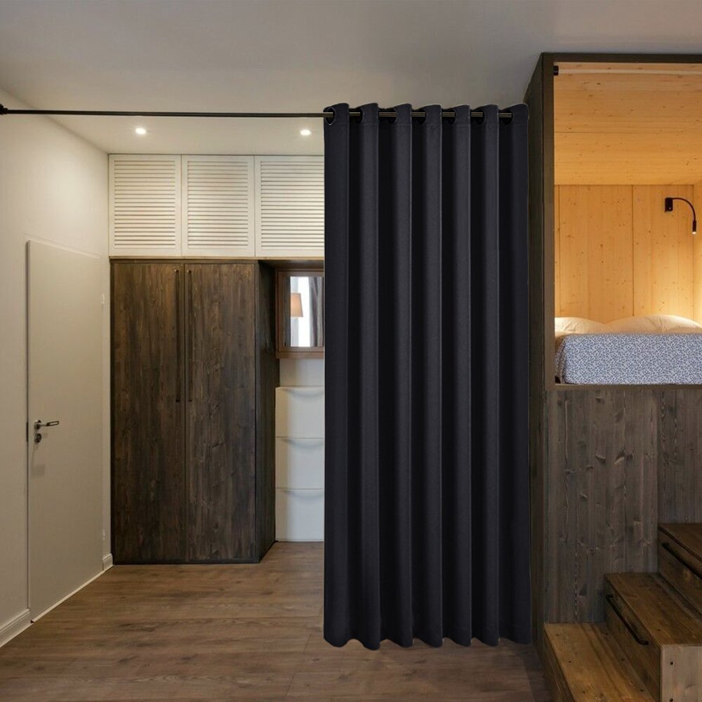 Lower Noise Room Divider Curtain Screen Partitions Blackout Sound Reducing gallery
