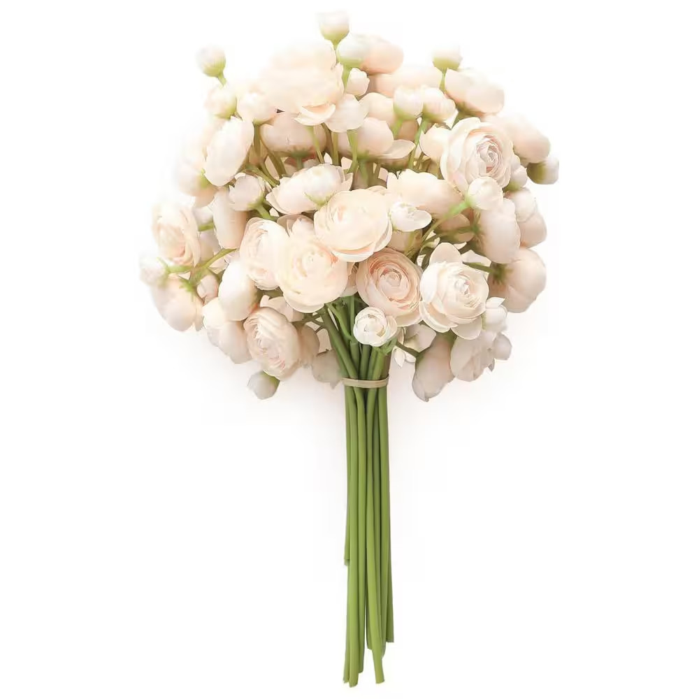 11 In. Cream Artificial Flowers, 18-Pack gallery
