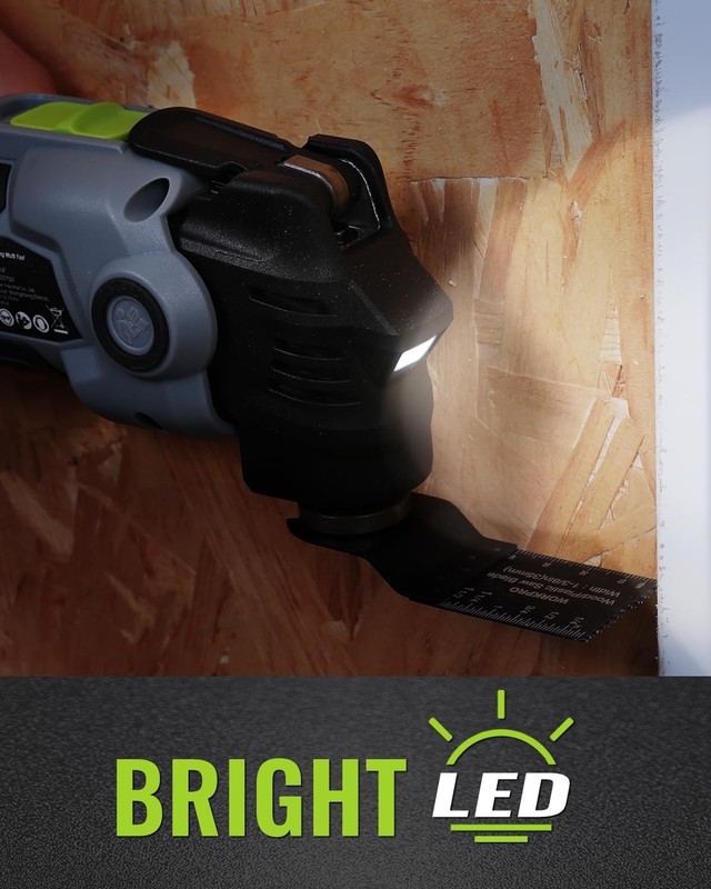 WORKPRO 20V Oscillating Tool Kit, Cordless and Brushless 19,000 RPM Orbiting Mul gallery
