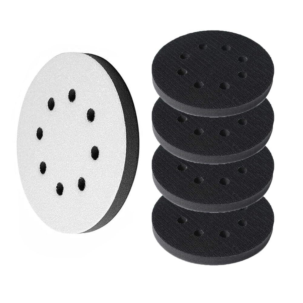 5 Pack 5 Inch 8 Holes Soft Density Foam Interface Pads Sponge Cushion Buffer Pad gallery