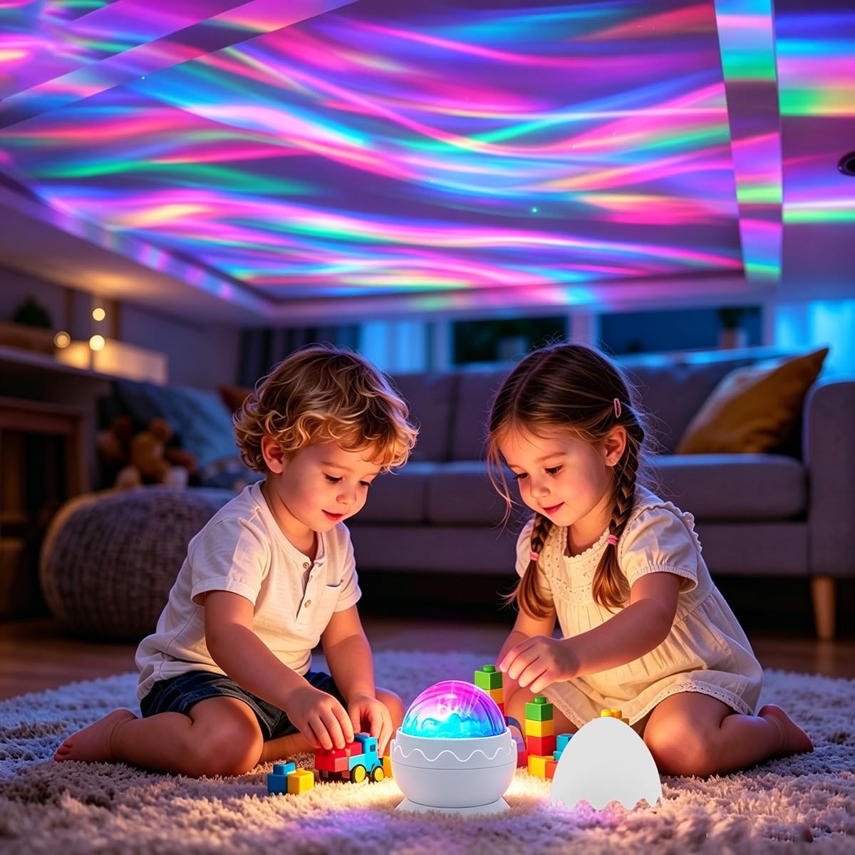 Whole Room Coverage Area Northern Lights Projector Galaxy Aurora 8 Effects Co... gallery