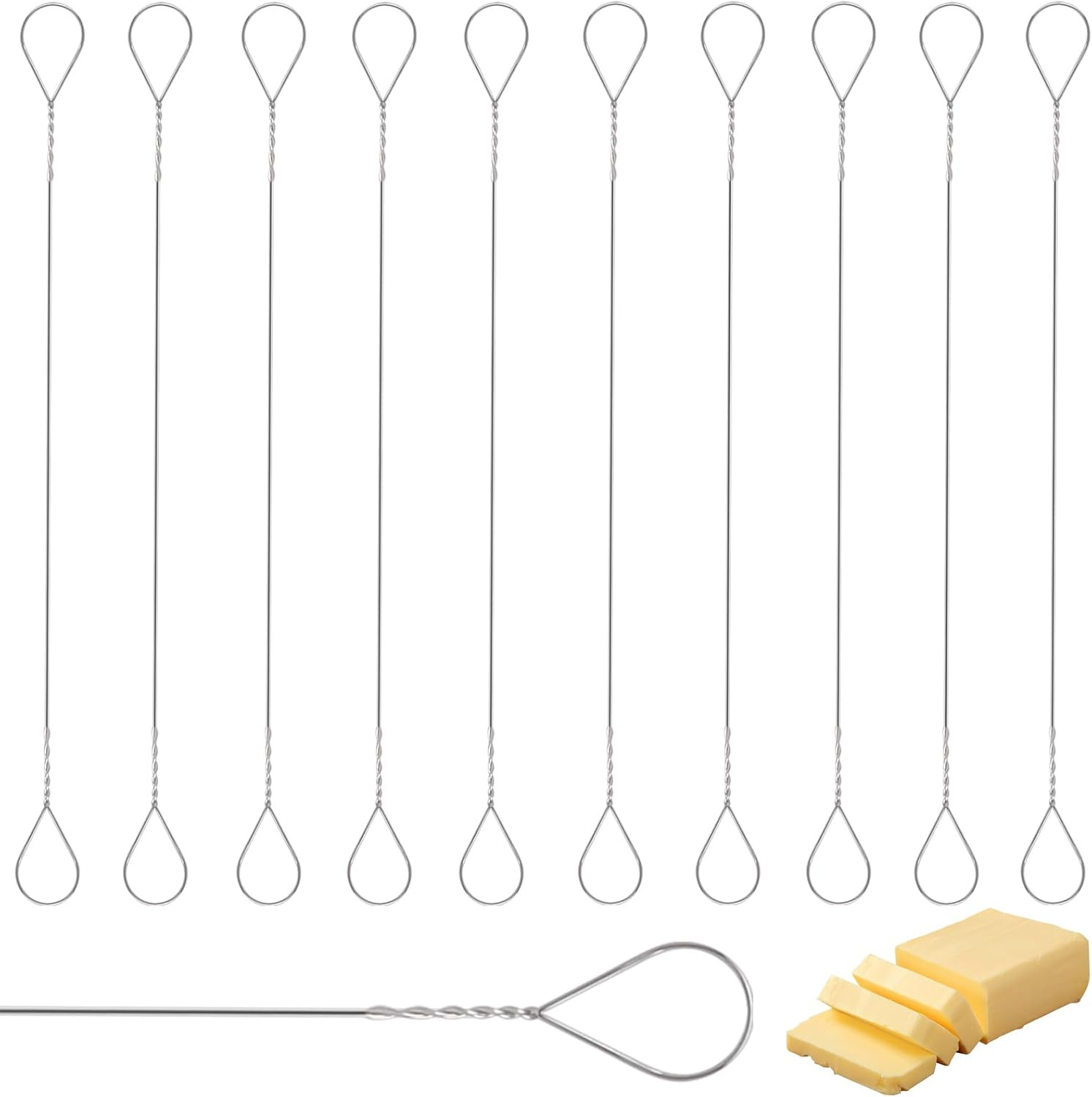 5.7 Inch Cheese Slicer Wire 10 PCS Cheese Slicer Replacement Wires Food Grade gallery