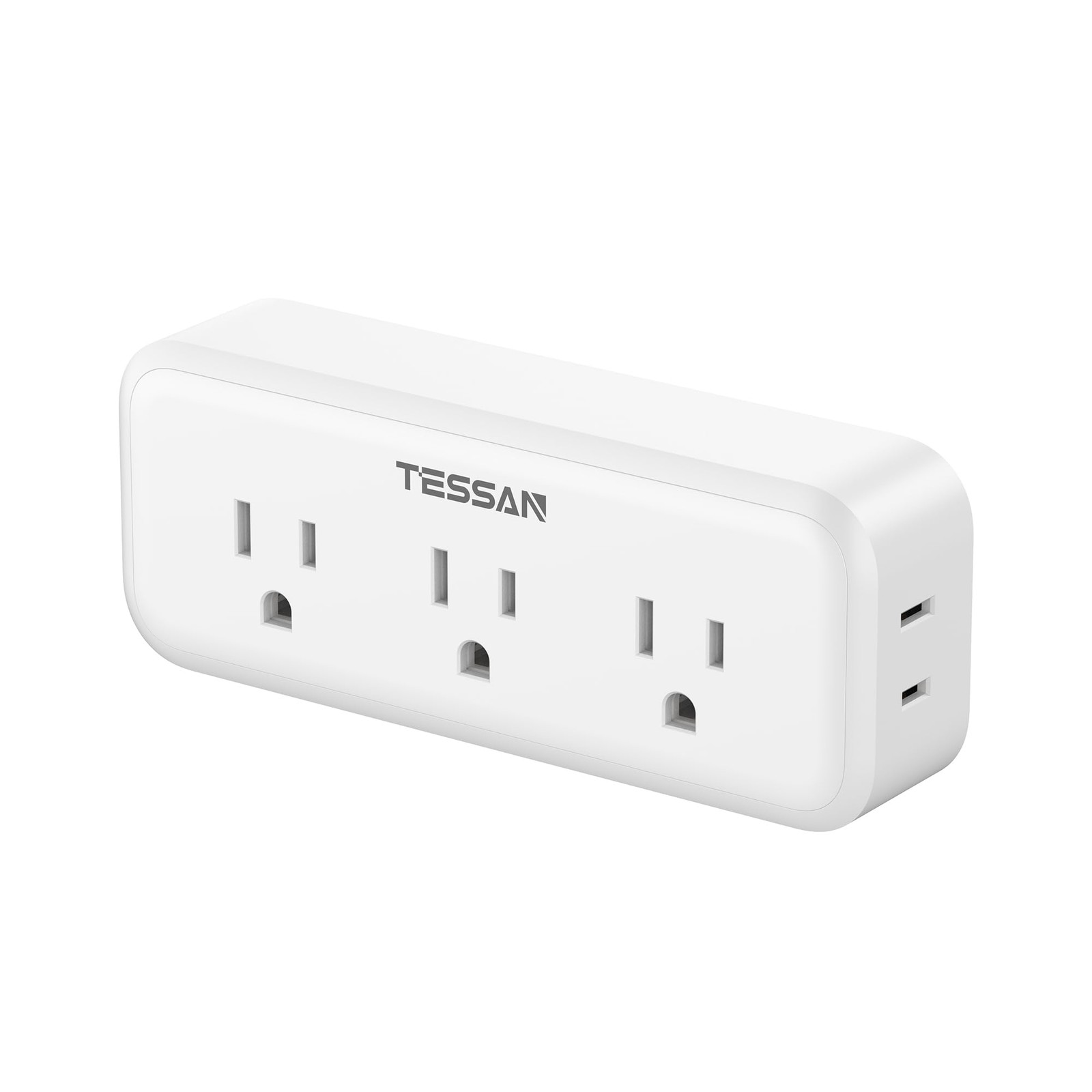 Multi Plug Outlet Splitter, TESSAN Surge Protector Wall 5 Outlets, White gallery