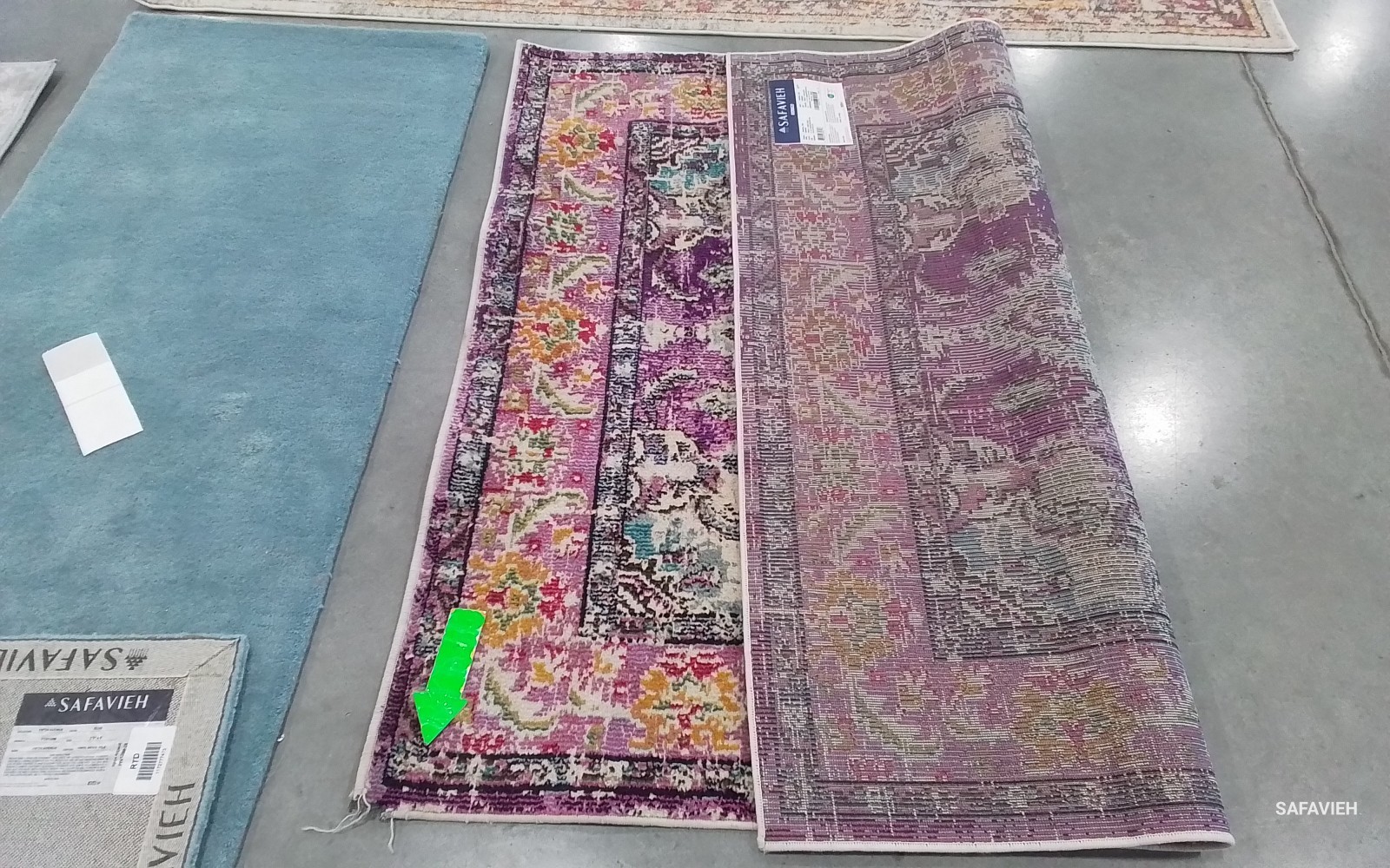VIOLET / LT BLUE 5'-0" x 5'-0" Damaged Rug, Reduced Price 1172777479 MNC243L-5SQ gallery