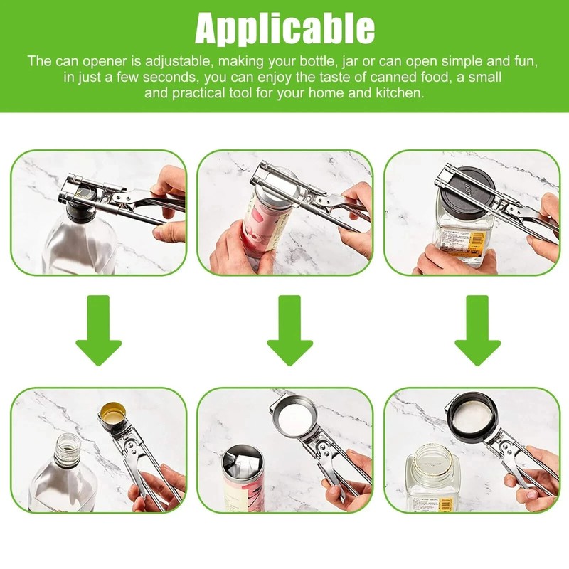 Master Opener– Adjustable Multifunction Jar & Bottle Opener Stainless Steel Tool gallery