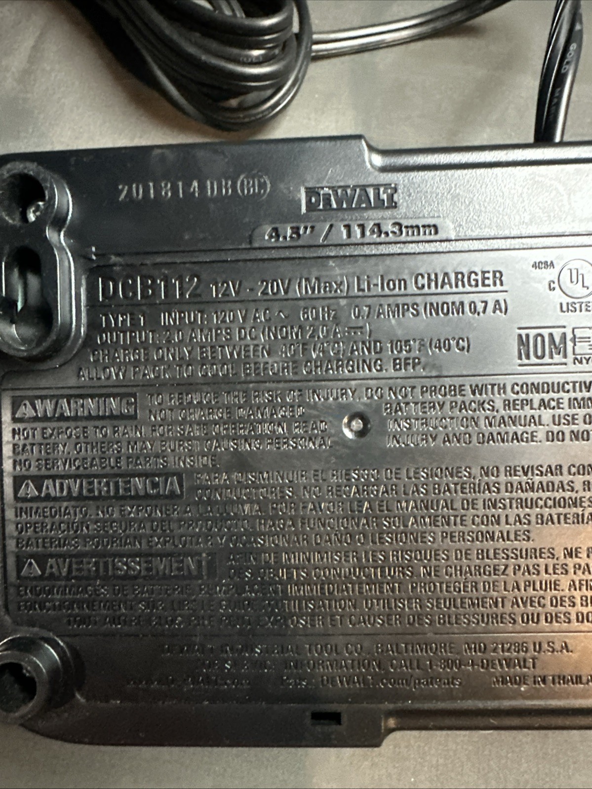 DEWALT DCB112 Works great gallery