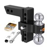 LOCAME Adjustable Trailer Hitch, Fits 2.5-Inch Receiver Only, 6-Inch Drop/Ris... gallery