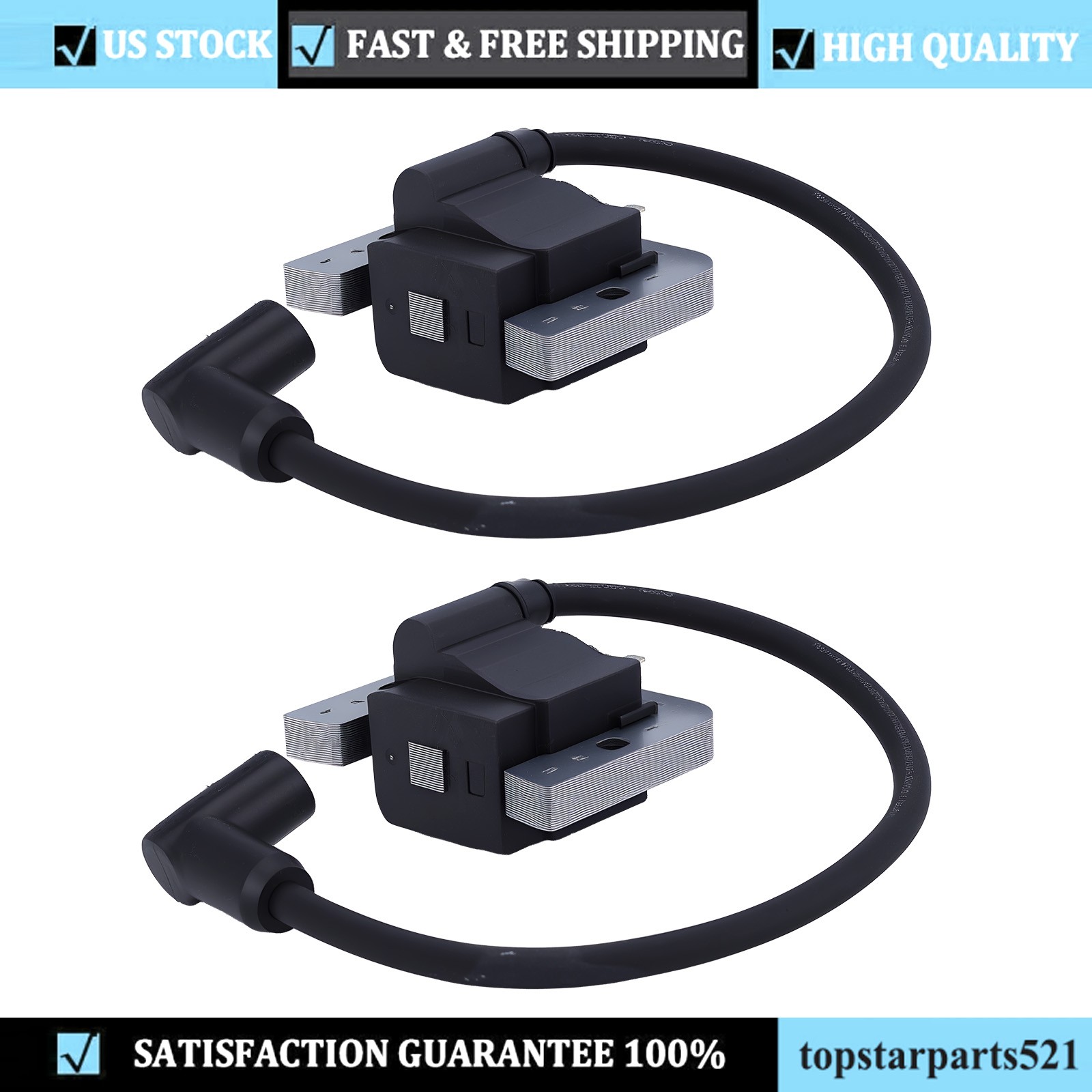 2pcs For Kohler part #24 584 201-S Replaces 24 584 45-S Ignition Coil gallery