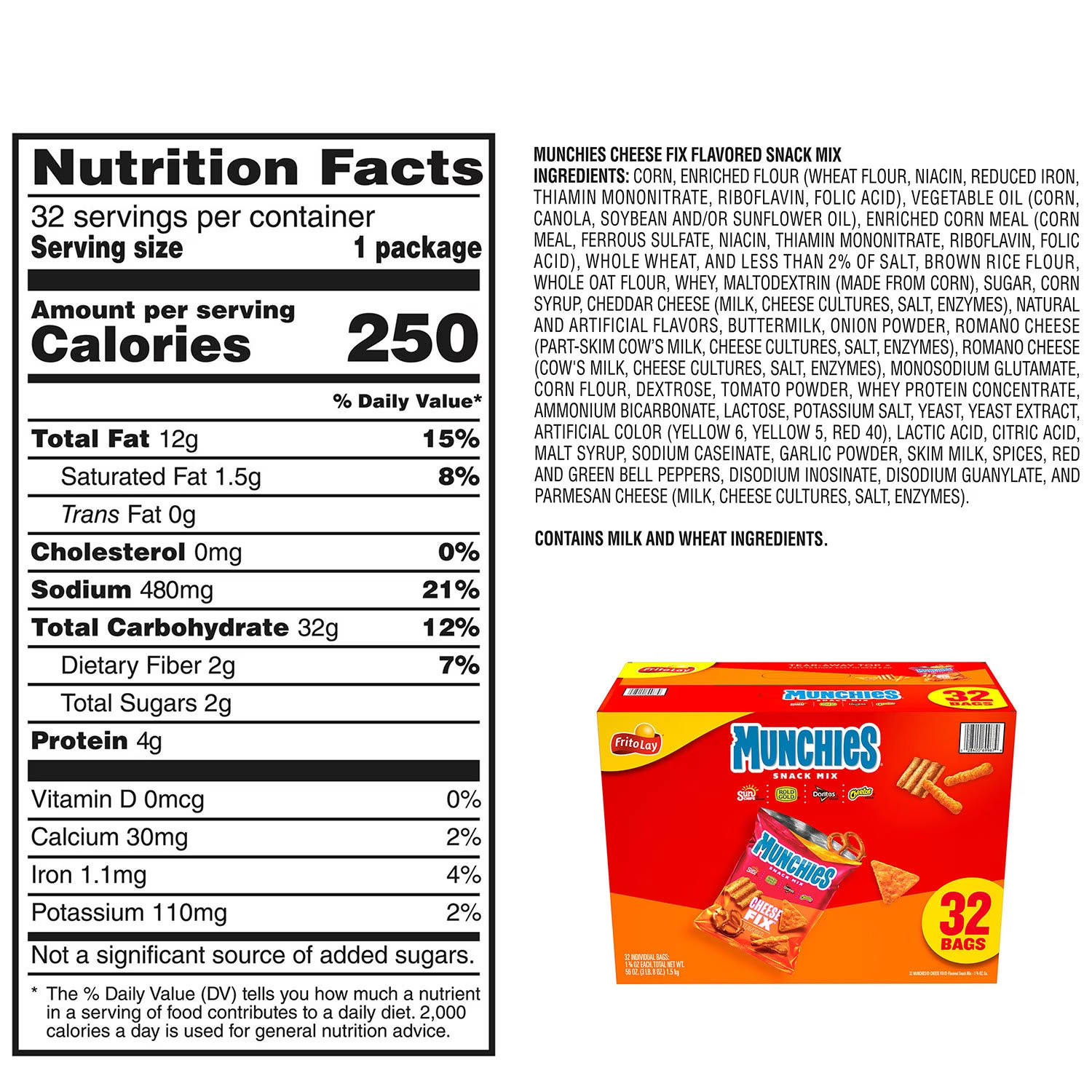 Munchies Snack Mix Cheese Fix (1.75 oz., 32 pk.) Great Price gallery