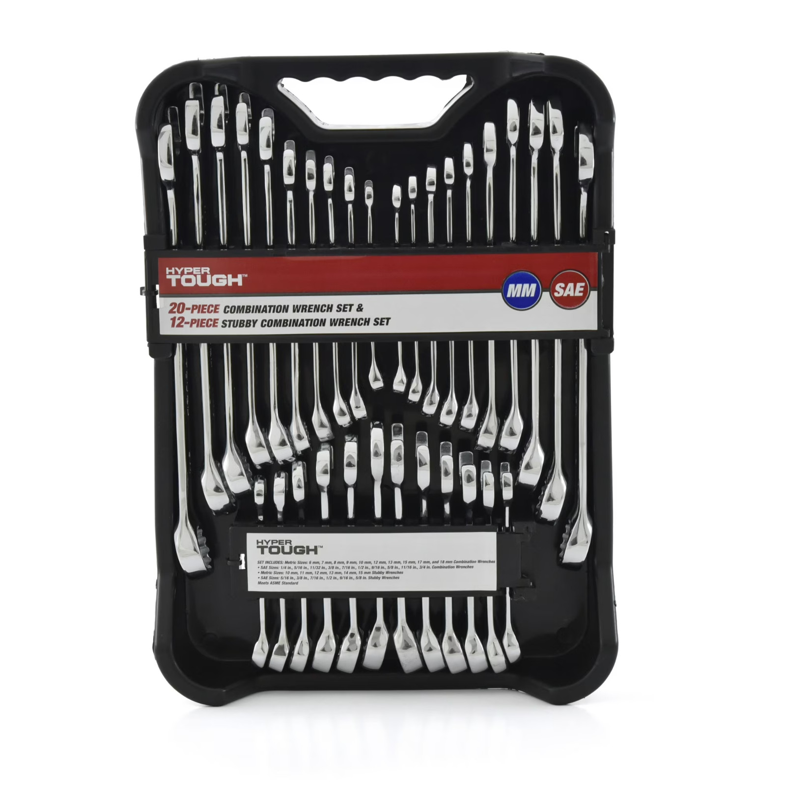 32-Piece Wrench Set, Combination Tools, Metric and SAE Sizes Included NEW gallery